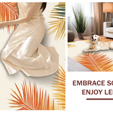 Sunny Abstract Tropical Vibe(Beige)
