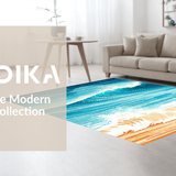 Vibrant Coastal Surfboard Motif(Blue)
