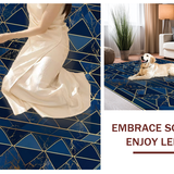 Elegant Marbleized Geometric Aesthetic(Blue)