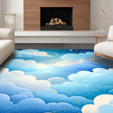 Fun Abstract Fluffy Element Arrangement(Blue)