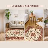 Artful Colorful Medallion Style(Beige)