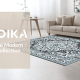 Contemporary Textured Geometric Fusion(Blue)