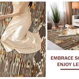 Charming Rustic Irregular Animal Motif(Beige)