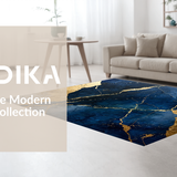 Luxe Marble Effect Decorative(Blue)