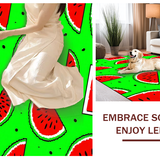 Vibrant Watermelon Slice Motif(Red)