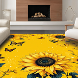 Vibrant Retro Butterfly Motif(Yellow)