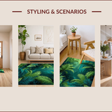 Tropical Floral Textured Elegance(Green)