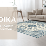 Artful Periwinkle Abstract(Beige)