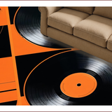 Artistic Semi Circle Record Design(Black)