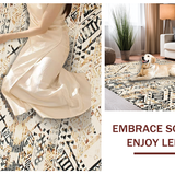 Rustic Warm Mocha Lattice Style(Beige)