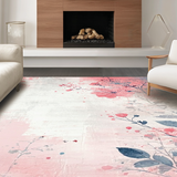 Painted Petals Pink Gradient Abstract Floral(Pink)