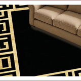 Chic Black Geometric Elegance(Gold)