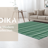 Minimalist Modern Multicolor Check(Green)