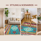 Charming Rustic Diamond Layout(Red)