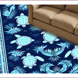 Tropical Turtle Geometric Delight(Blue)