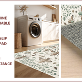 Ultra Soft Area Rug, Non Slip, Stain Resistant, Washable Area Rugs for Living Room, Bedroom, Modern Insect Print Stain Resistant Rug(Ivory) - ODIKA