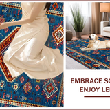 Elegant Earth Tone Geometric Design(Blue)