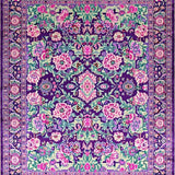 Whimsical Purple Floral Tapestry(Purple)