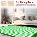 Fresh Earthy Green Tiled Design(Green)