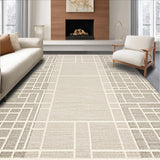 Neutral Cream and Beige Lattice Style(Beige)