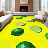 Sunny Lemon Fresh Abstract Art(Yellow)
