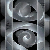 Abstract Hypnotic Patterned Entrance Mat(Gray)