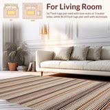 Trendy Textured Striped Elegance(Beige)
