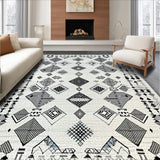 Abstract Monochrome Lattice Design(Ivory)