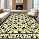 Stylish Black Floral Embellishment(Beige)