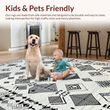 Abstract Monochrome Lattice Design(Ivory)