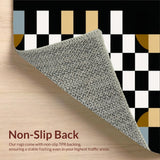 Chic Graphic Black and White Motif(Black)