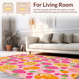 Animated Multicolor Fruit Artwork(Pink)