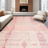 Macaroon Color Cozy with Blush Pink Ombre and Delicate Geometric Lines(Pink)