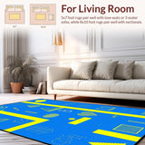 Vibrant Multicolor Alphabetical Arrangement(Blue)