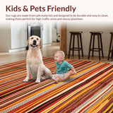 Artful Abstract Multicolor Weave(Red)