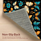 Vivid Butterfly Botanical Motif(Orange)