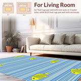 Refreshing Oceanic Inspired Plush Mat(Blue)