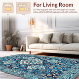 Chic Vintage Blue Tiled(Blue)