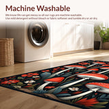 Chic Dark Floral Arrangement(Red)
