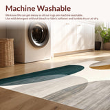 Modern Echoes Abstract Beige Area Stylish(Beige)