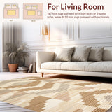 Artful Neutral Abstract Composition(Beige)