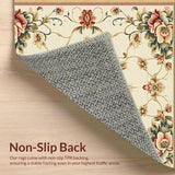 Neutral Beige Vintage Floral(Beige)