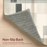 Contemporary Boho Collection With Abstract Geometric Design(Beige)