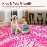 Bright Pink Funhouse Decor Style(Pink)