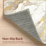 Marbled Radiance Cream & Gold Bordered Accent Light Hues(White)