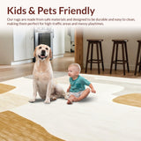 Modern Beige Bath Mat Absorbent Area(Beige)