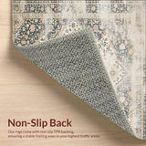 Vintage Inspired with Muted Beige and Dusty Grey Ornamental Motifs(Beige)