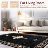 Earthy Rustic Star Motif(Black)