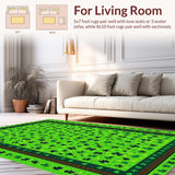 Elegant Shamrock Patterned Accent(Green)
