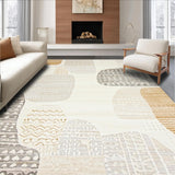 Boho Fringe Area Beige Neutral Tone Accent(Beige)